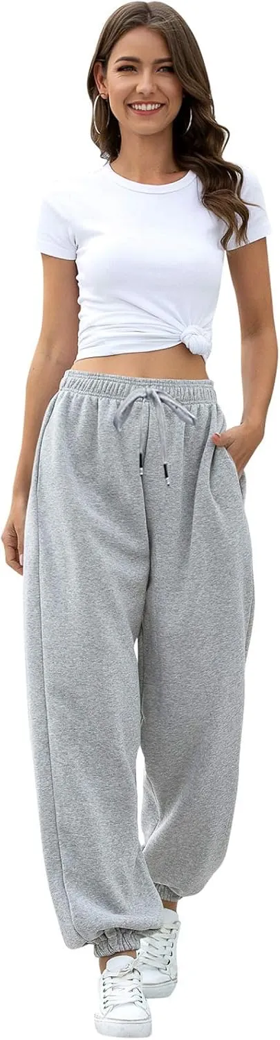 Cinch Bottom Sweatpants for Women with Pockets