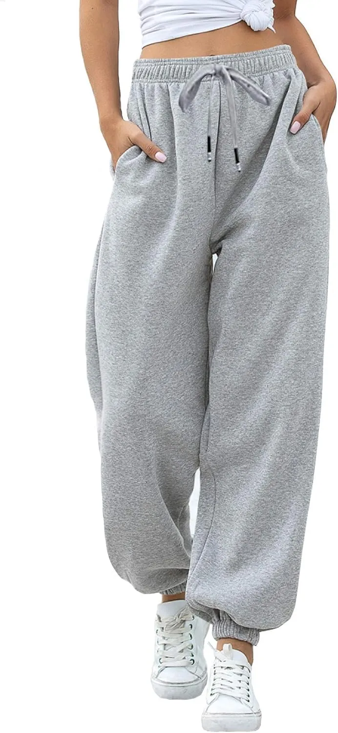 Cinch Bottom Sweatpants for Women with Pockets