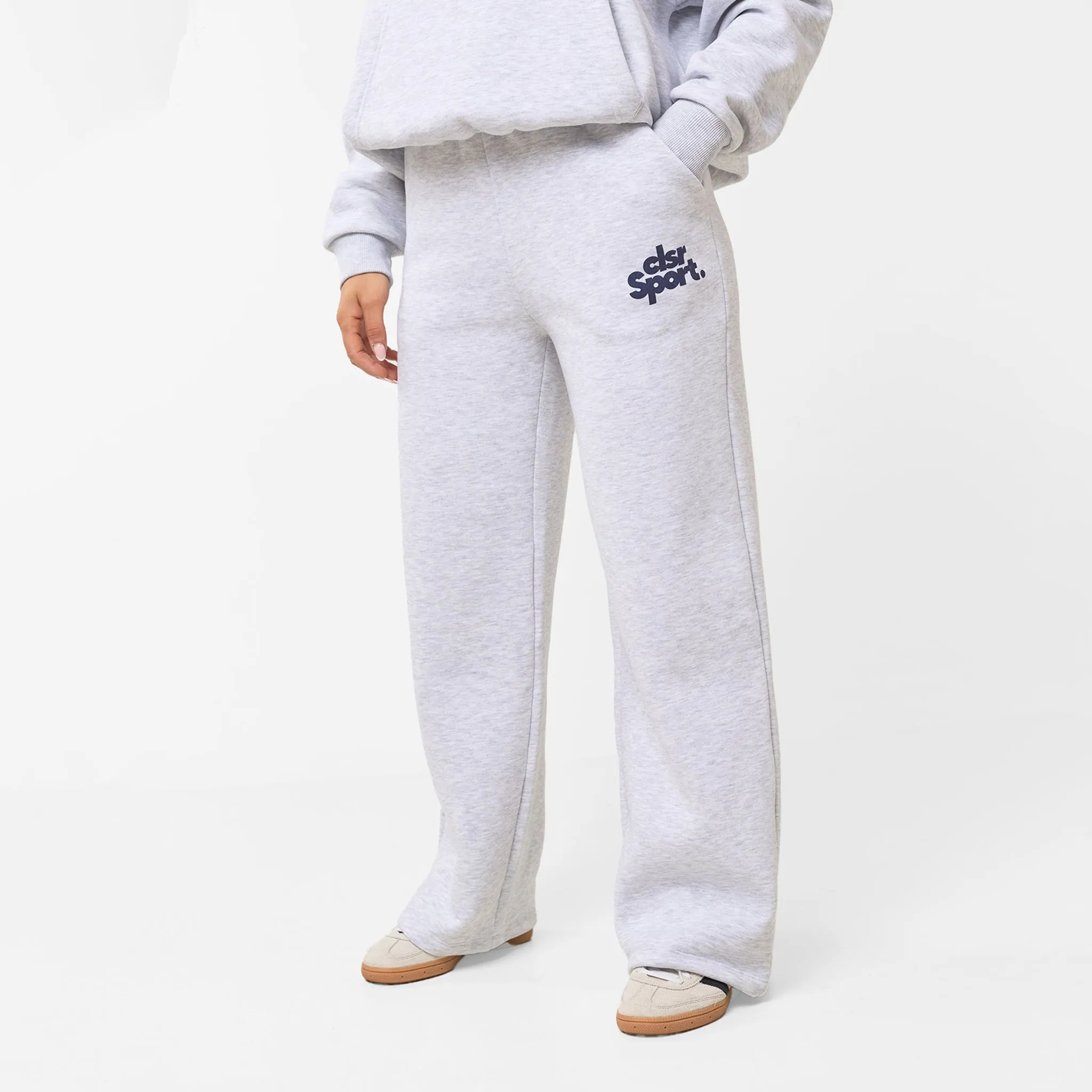 CLSR Sport Open Hem Tracksuit | Grey Marl