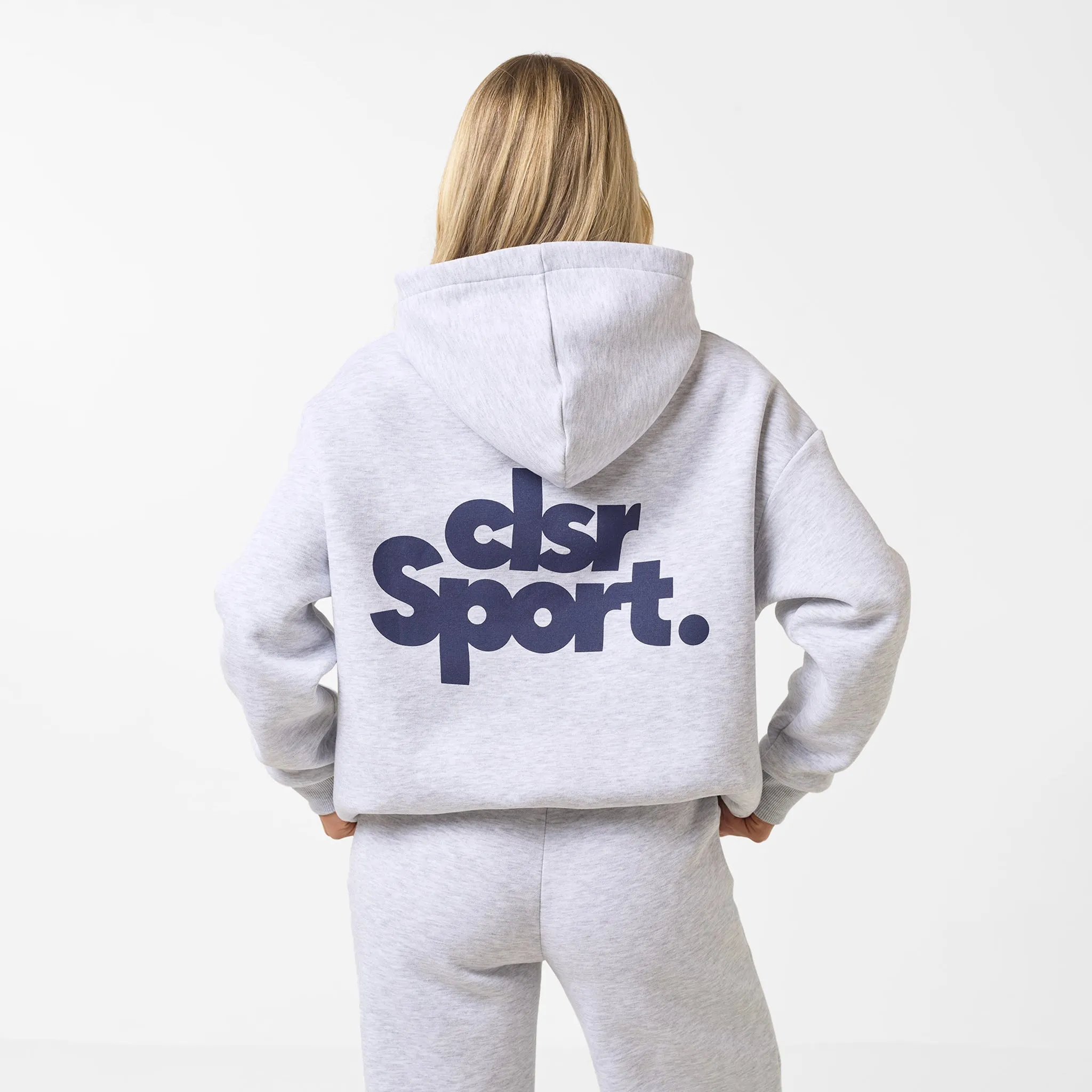 CLSR Sport Open Hem Tracksuit | Grey Marl