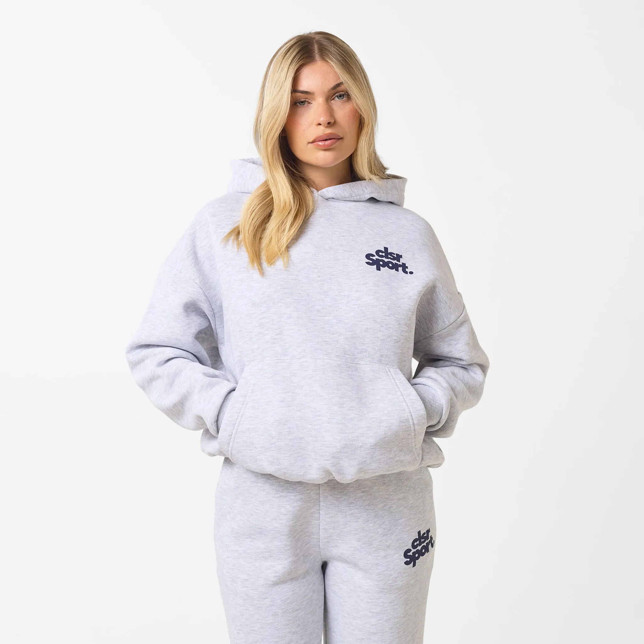 CLSR Sport Open Hem Tracksuit | Grey Marl