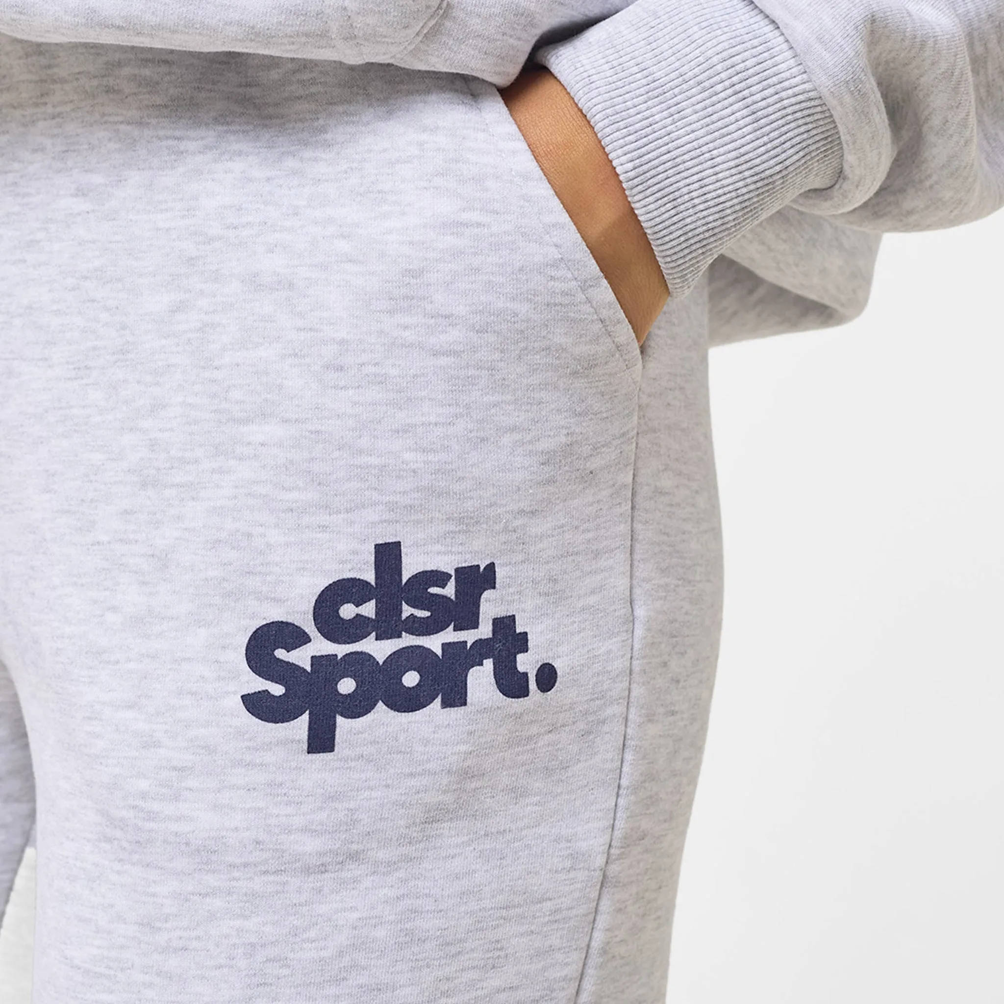 CLSR Sport Open Hem Tracksuit | Grey Marl