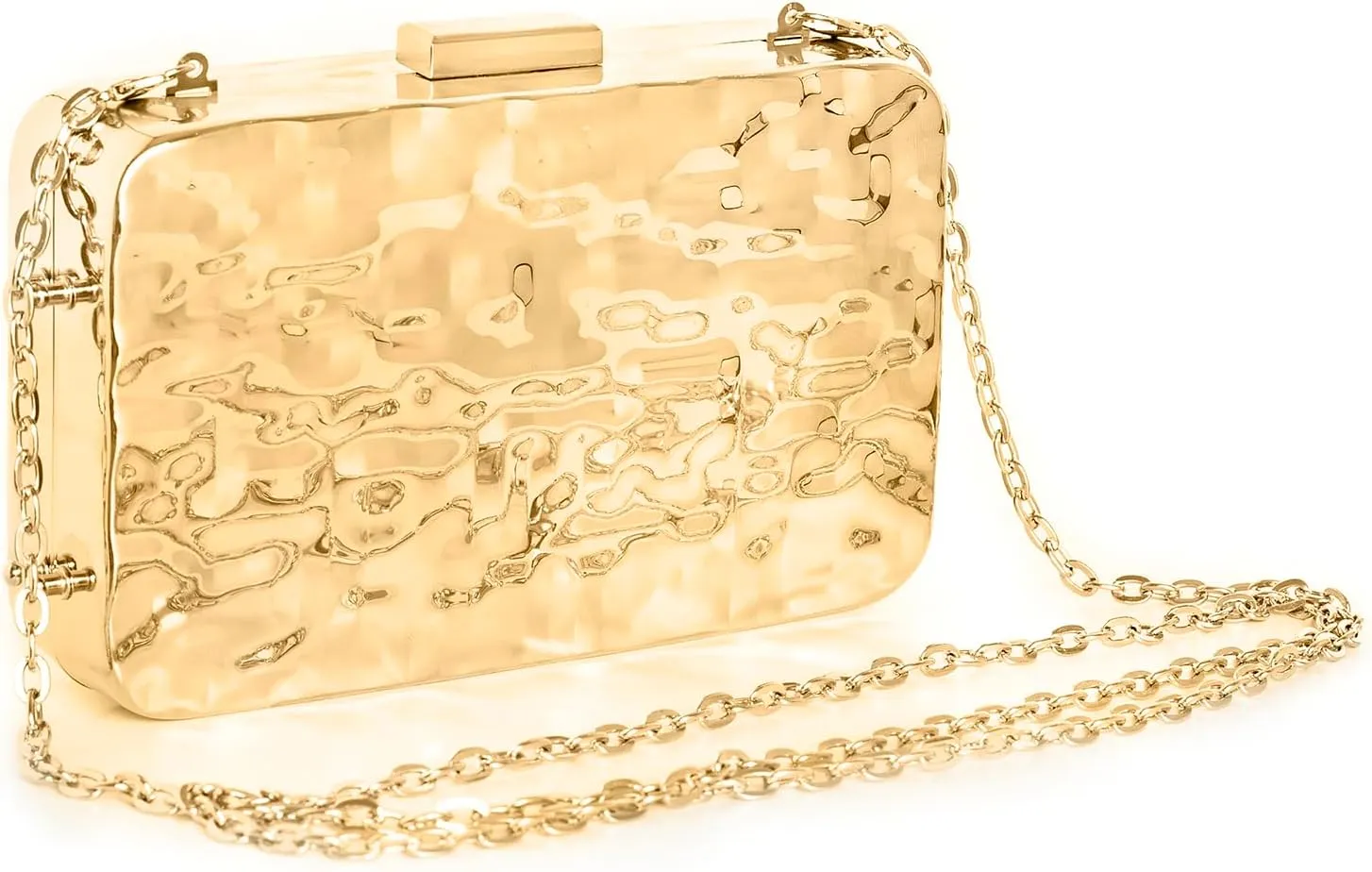 Clutch Purses for Women, Evening Bag, Elegant Metallic Clutch Purse with Chain for Wedding, Party and Formal Event