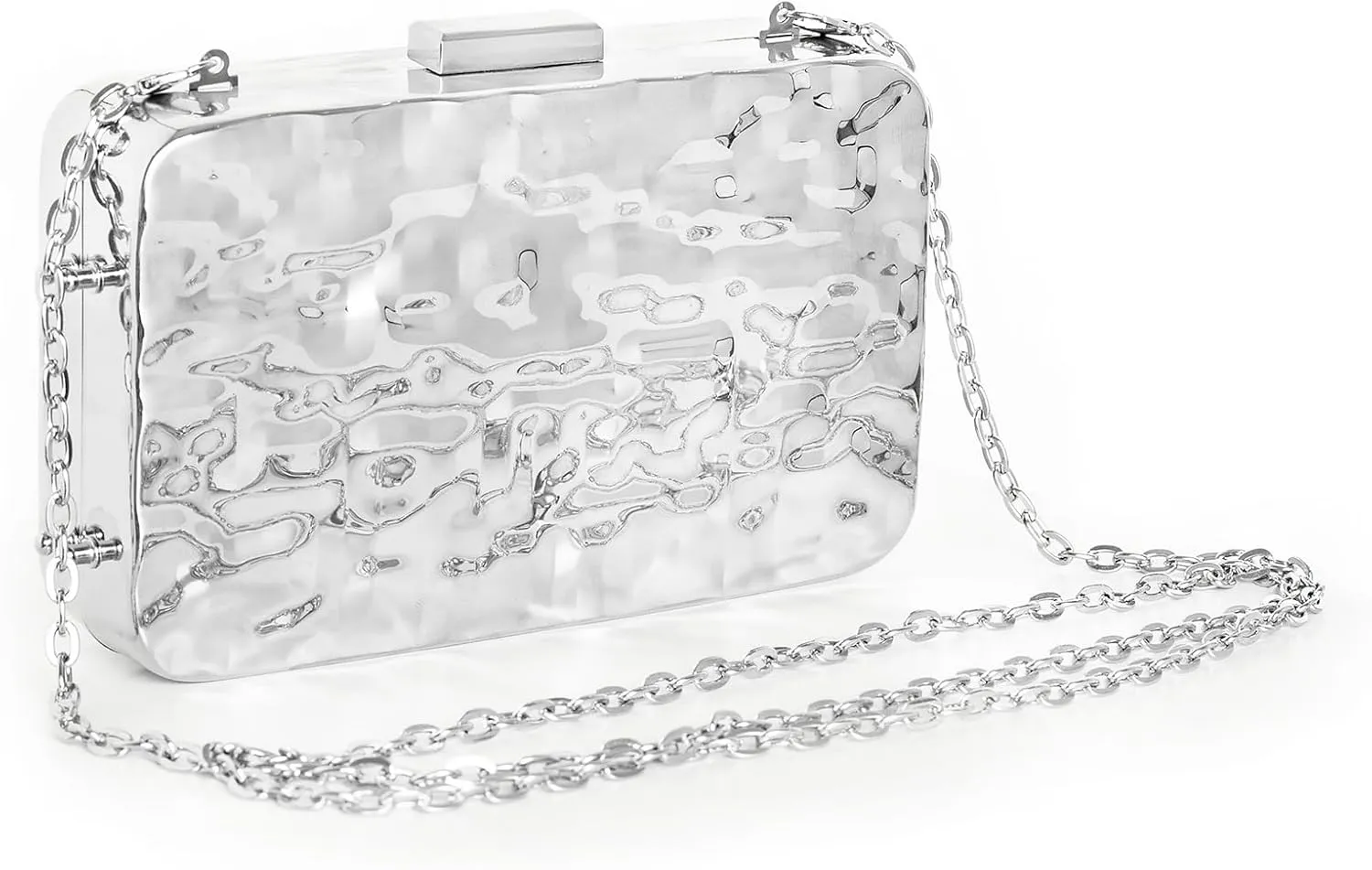 Clutch Purses for Women, Evening Bag, Elegant Metallic Clutch Purse with Chain for Wedding, Party and Formal Event