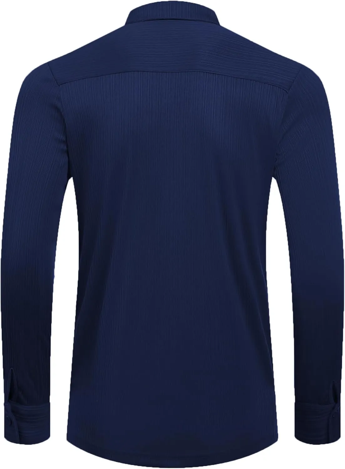 COOFANDY Athletic Fit Dress Shirts for Men Ribbed Knit Textured Button Down Shirts