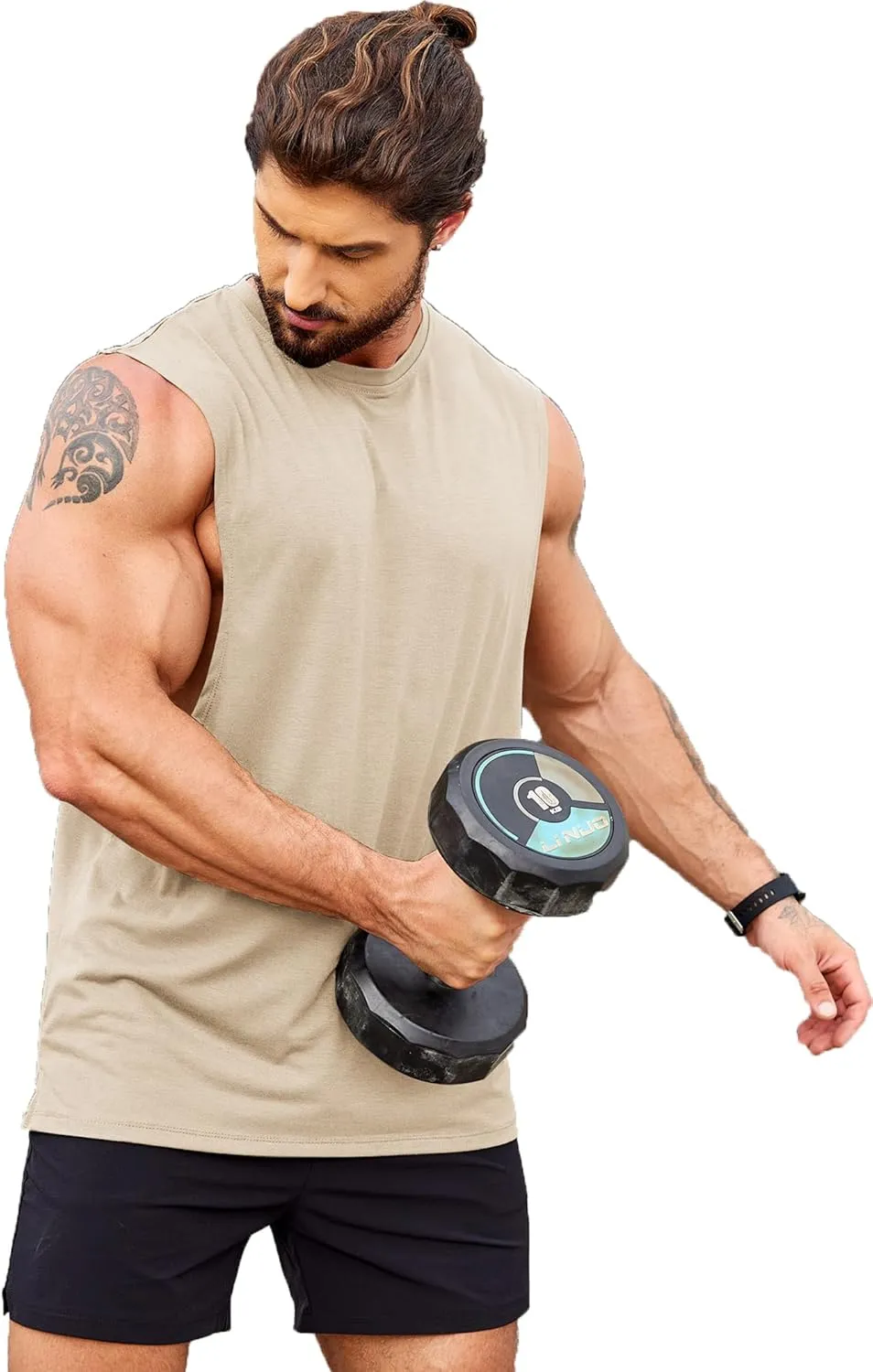 COOFANDY Men Workout Tank Top Gym Bodybuilding Sleeveless Muscle T Shirts Cut Off Shirts