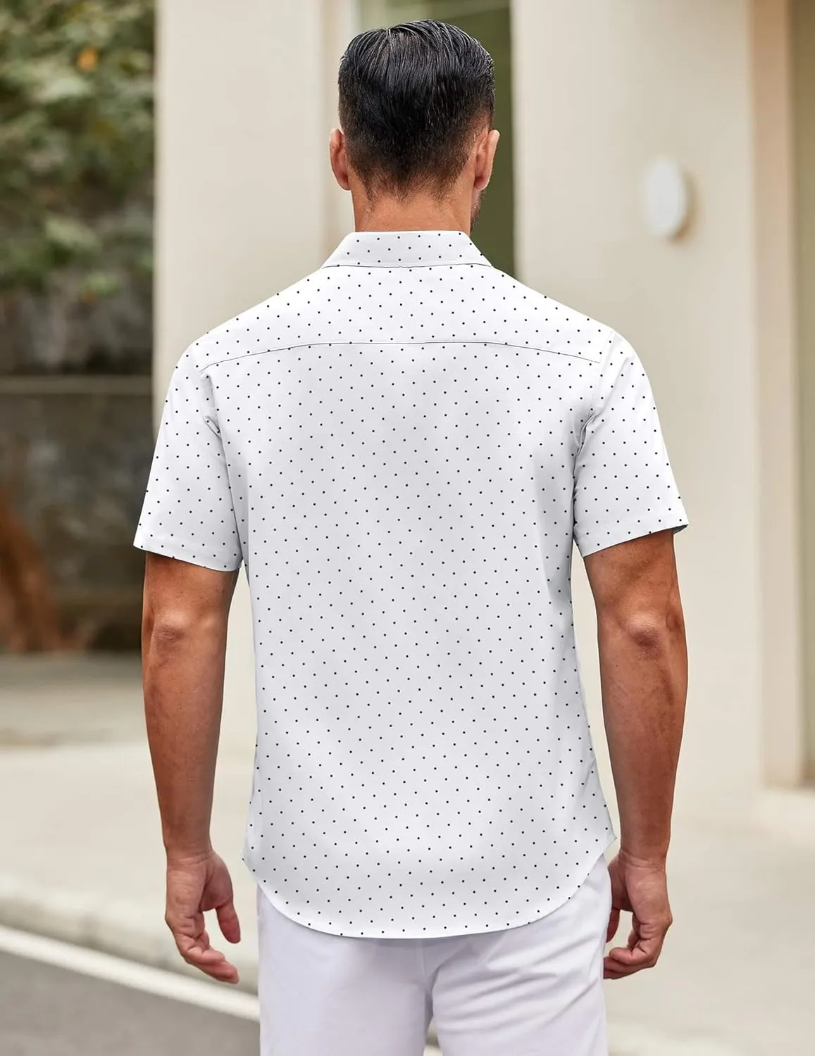 COOFANDY Mens Short Sleeve Casual Button Down Shirts Summer Untucked Dress Shirts with Pocket