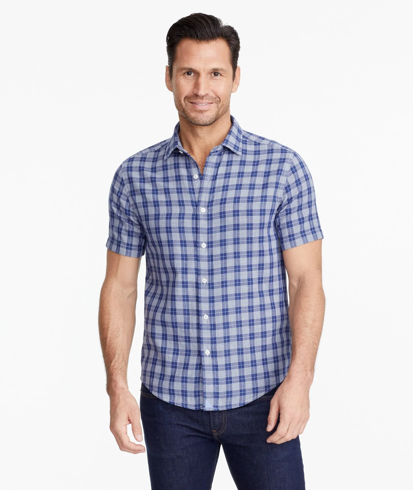 Cotton Gauze Short-Sleeve Zuccardi Shirt