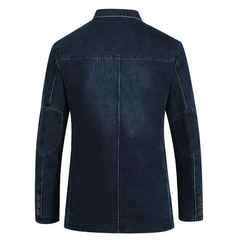 Cowboy Denim Jeans Blazer For Men