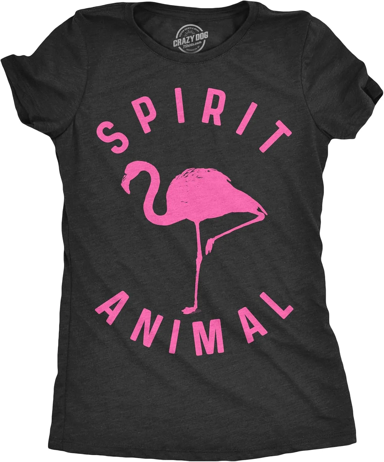 Crazy Dog Womens Funny Animal T Shirts Cute and Sarcastic Nature Camping Tees for Women