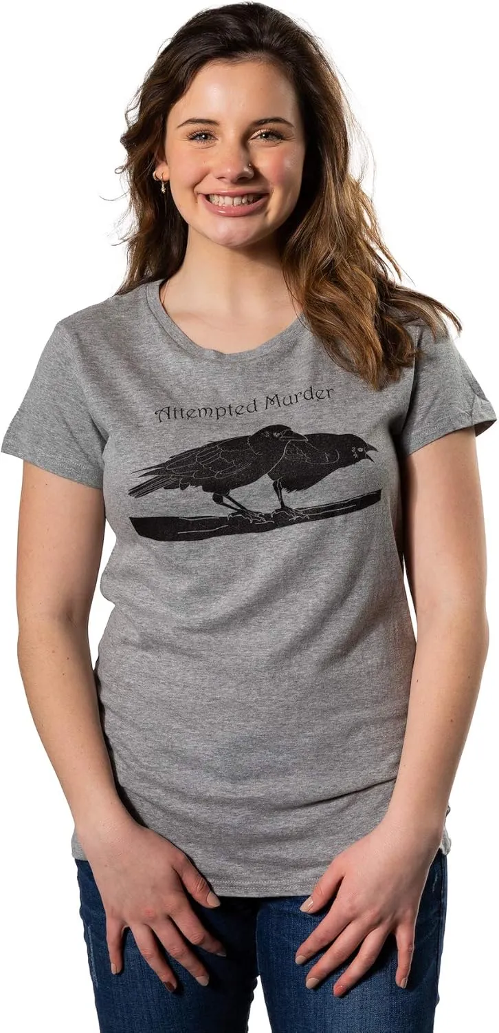 Crazy Dog Womens Funny Animal T Shirts Cute and Sarcastic Nature Camping Tees for Women