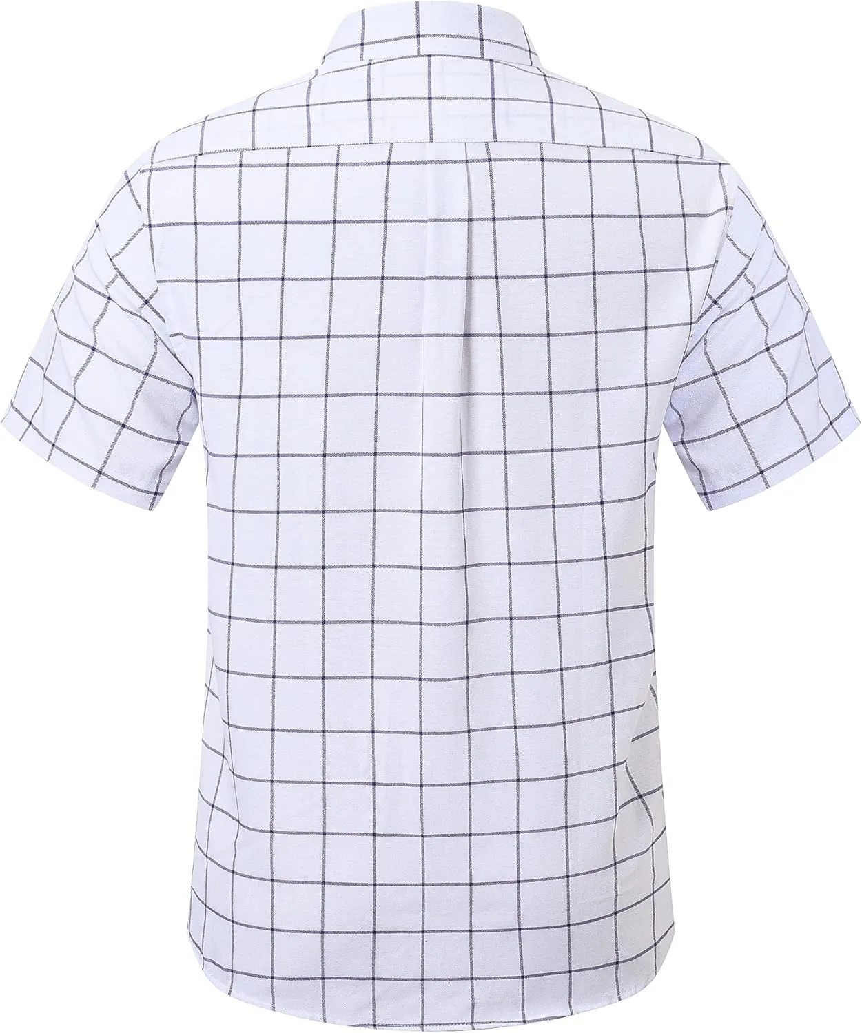 Cromoncent Men's Short-Sleeve Cotton Oxford Shirt