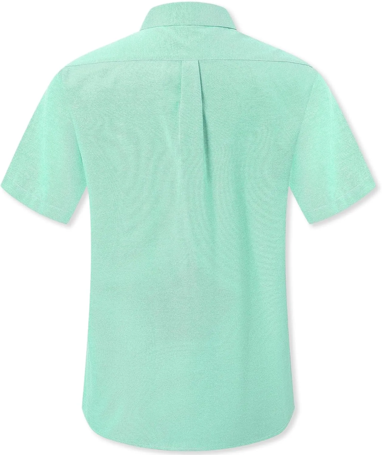 Cromoncent Men's Short-Sleeve Cotton Oxford Shirt
