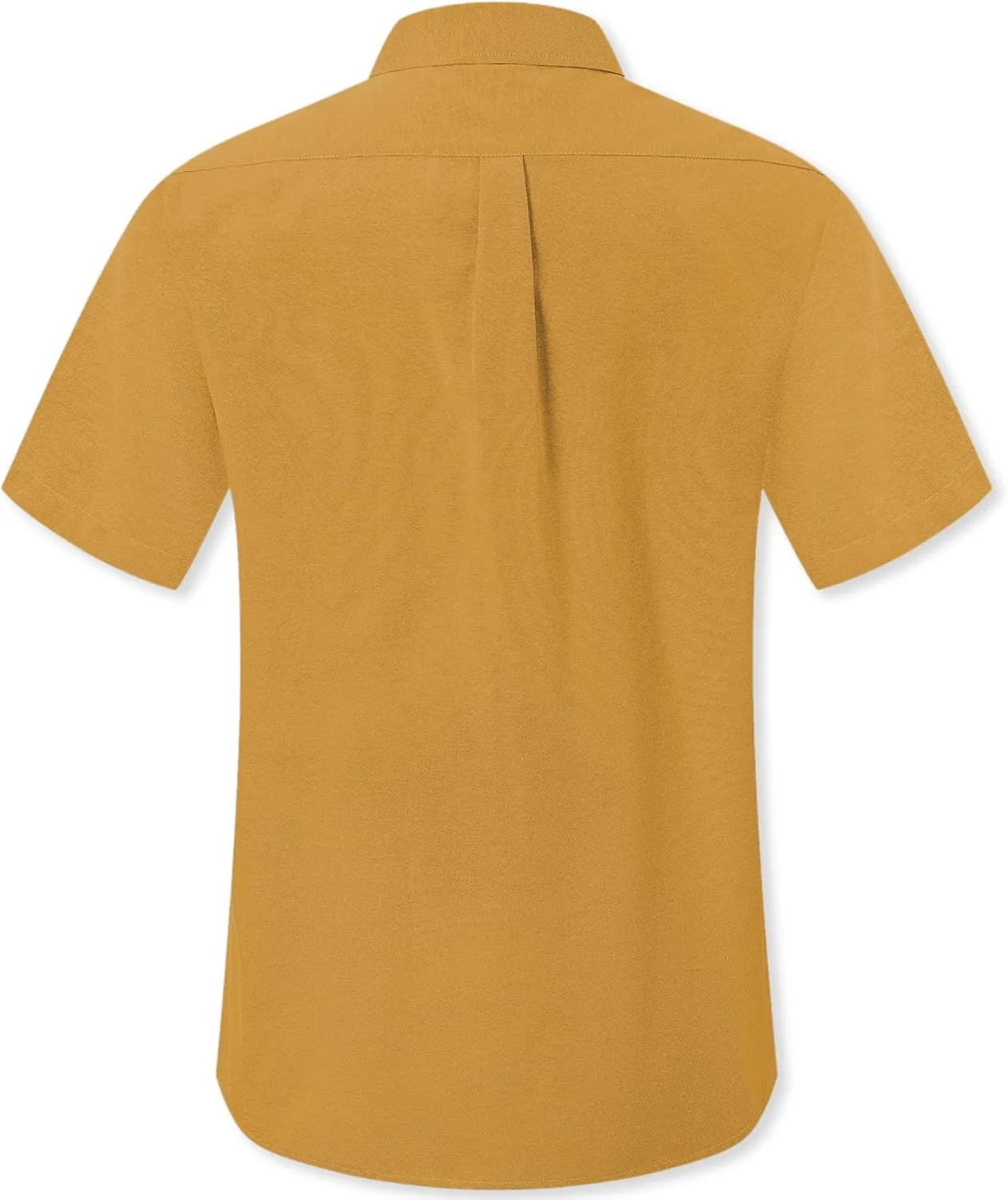 Cromoncent Men's Short-Sleeve Cotton Oxford Shirt