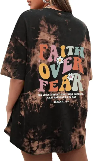 CSDAJIO Half Sleeve Loose Graphic Tees for Women Short Sleeve Oversized T Shirt Casual Baggy Workout Gym Top