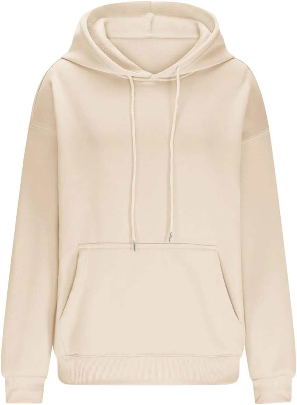 Cute Fall Soft Touch Crew Neck Sweatshirts, Fleece Pullover Tops, 2024 Fashion Women's Long Sleeve Cotton Hoodies