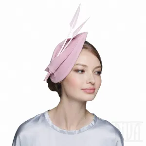 Delicate Pink Fascinator with Arrows Feathers
