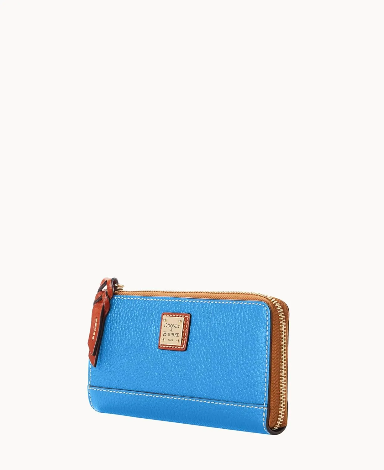 Dooney & Bourke Women's Folded Zip Wristlet in Pebble Grain Leather, with Detachable Wrist Strap