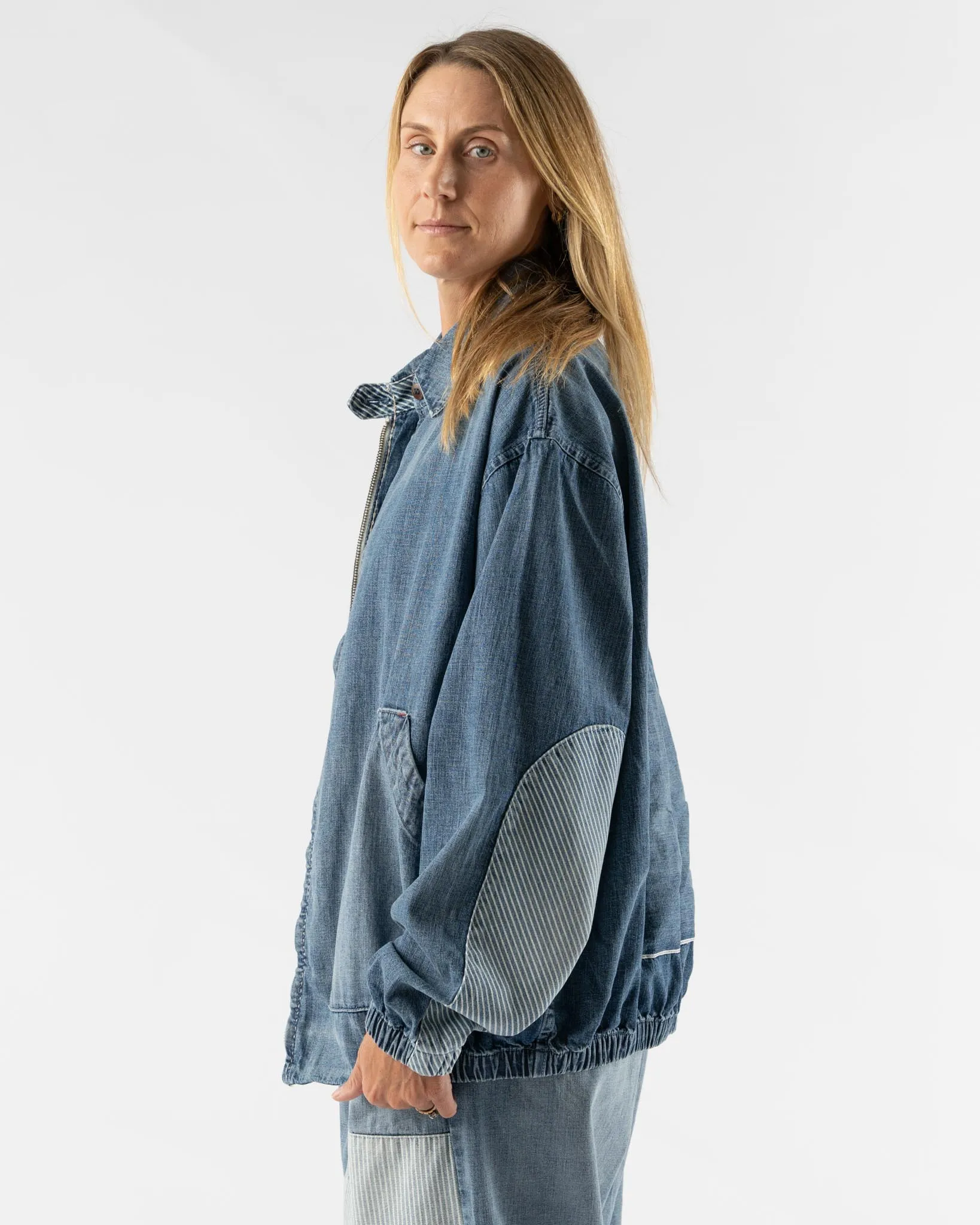 Dr. Collectors 8 oz. Denim Selvedge Jacket in Sunfaded
