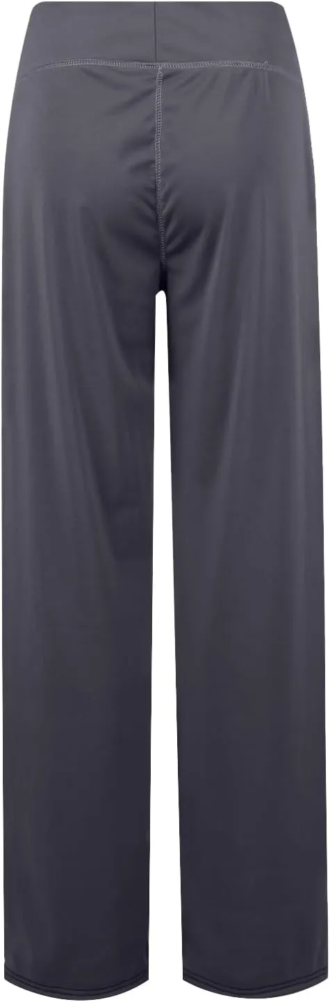 eoeioa Wide Leg Yoga Pants with Pockets for Women Elastic High Waist Straight Sweatpants Comfy Drawstring Lounge Pajama Pants