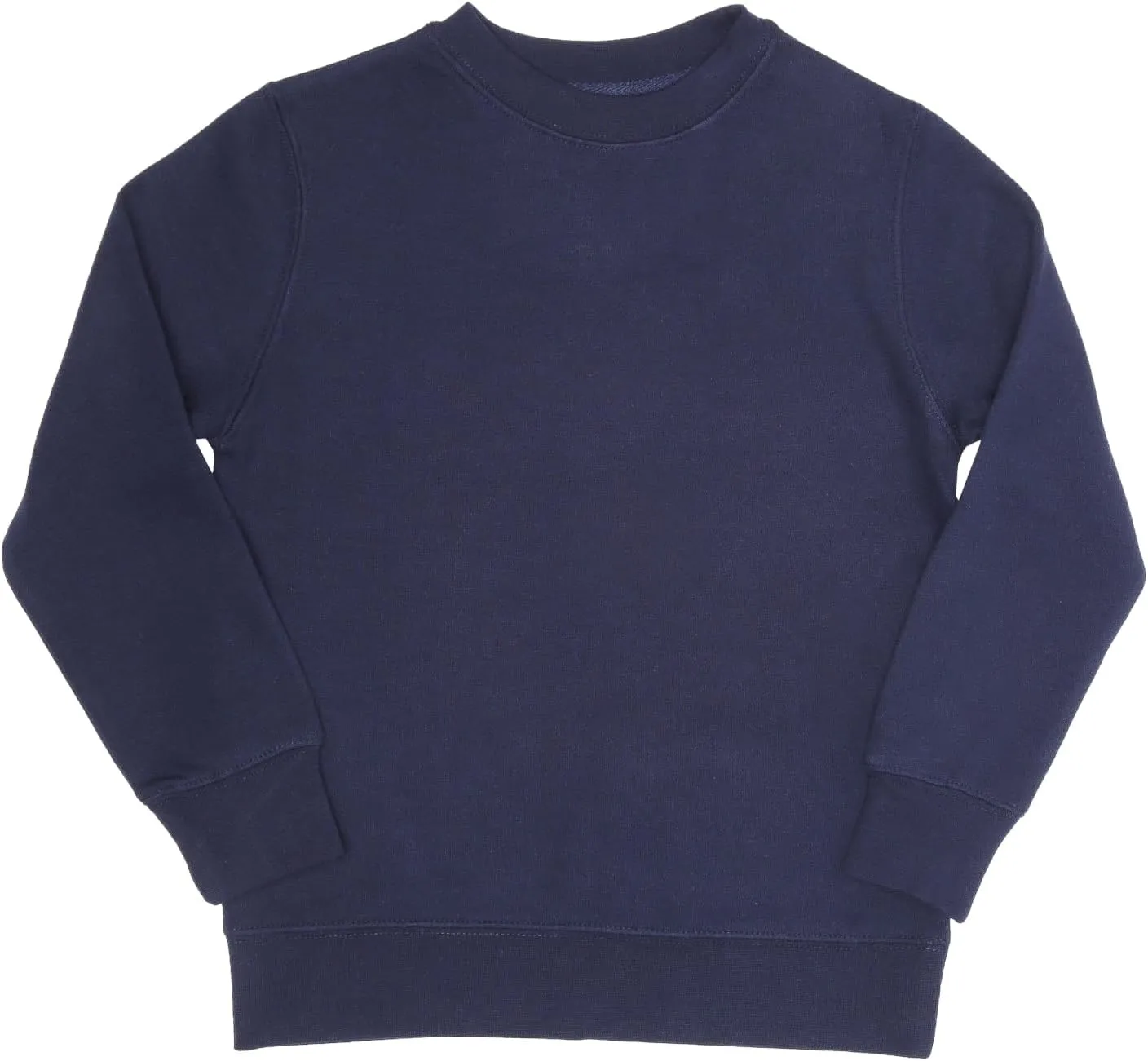 EVERYDAY KIDS Boys Fleece Crewneck Sweatshirt; Boys Long Sleeve Pullover Shirt - Soft and Breathable Cotton/Poly Blend