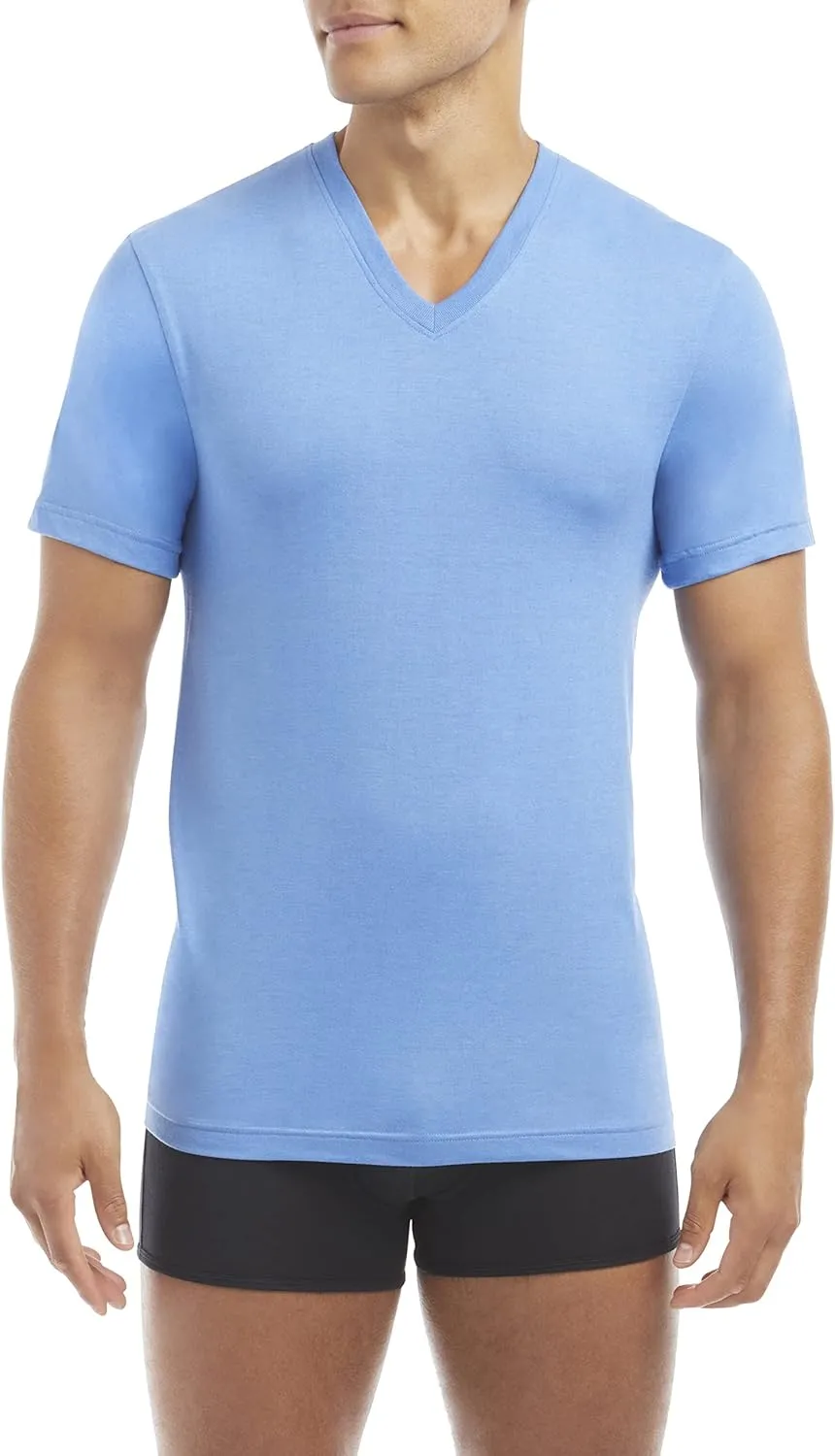 Evolve Men's Performance Cotton 3 Pack V-Neck T-Shirt
