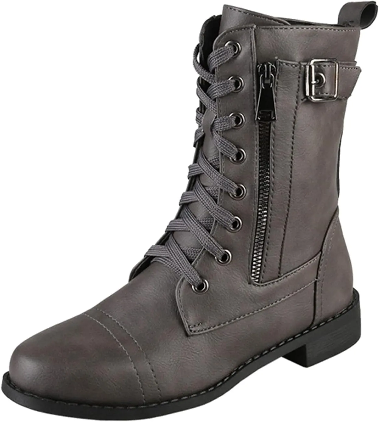 Fall Boots for Women 2024 Ankle Brown Booties Women Ladies Booties Ankle Boots Hiking Shoes Women Soft Sole Fashion Lace-up Round Toe Comfortable Low Heel