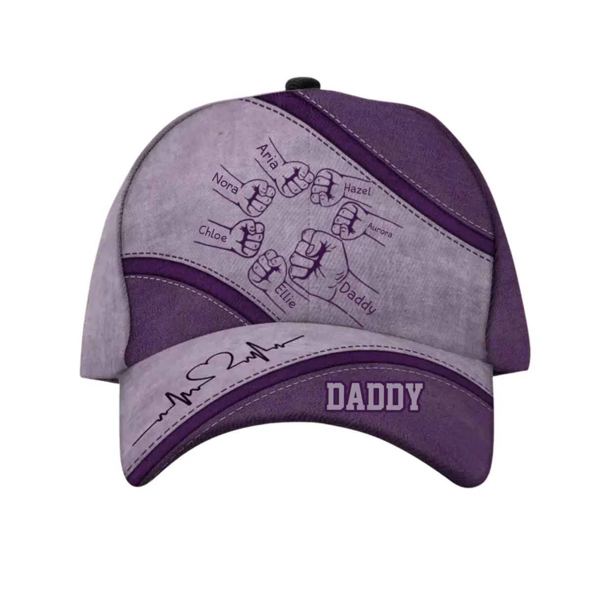 Family - Daddy's Team Fist Bump - Personalized Classic Cap (NV)