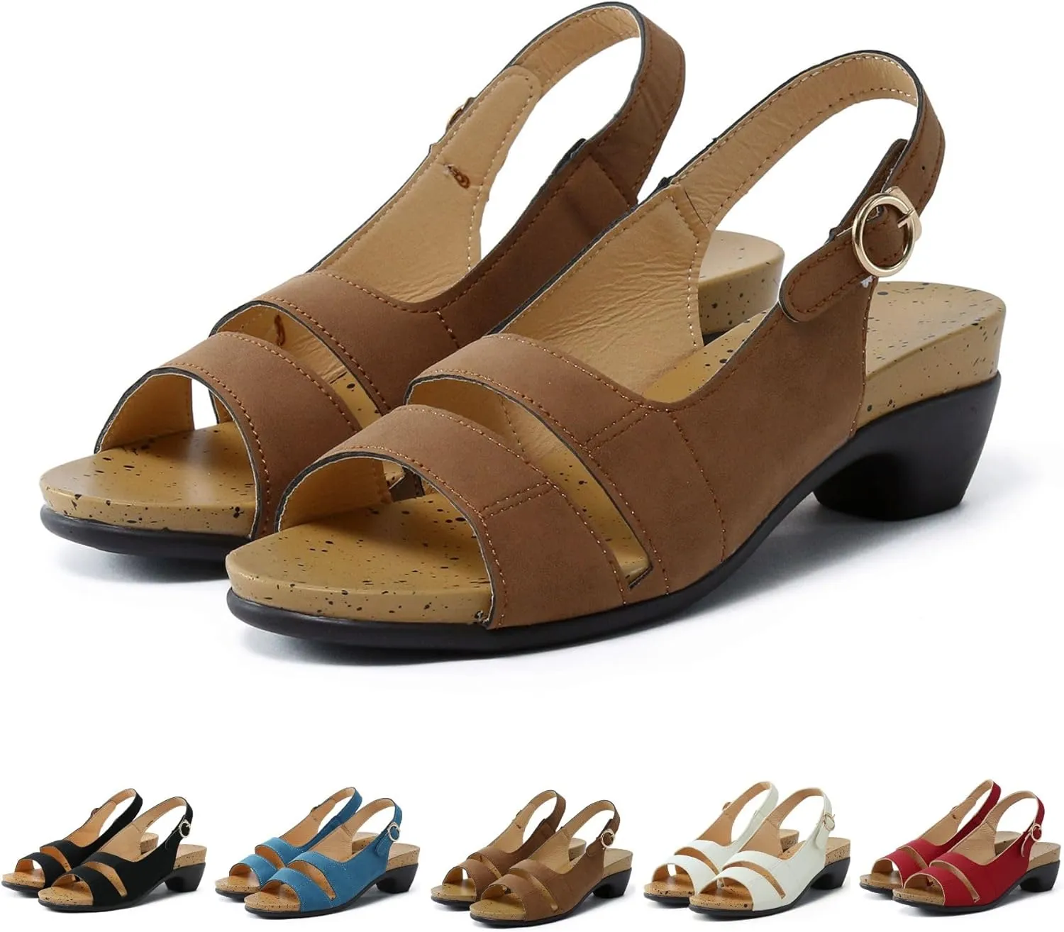 Fanyil Women's Comfy Orthotic Sandals,Fanyil Women's Ultra-Comfy Sandals,Women Dressy Comfortable Wedges Dress Shoes
