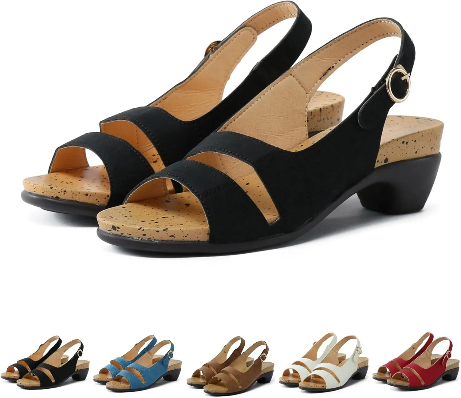 Fanyil Women's Comfy Orthotic Sandals,Fanyil Women's Ultra-Comfy Sandals,Women Dressy Comfortable Wedges Dress Shoes