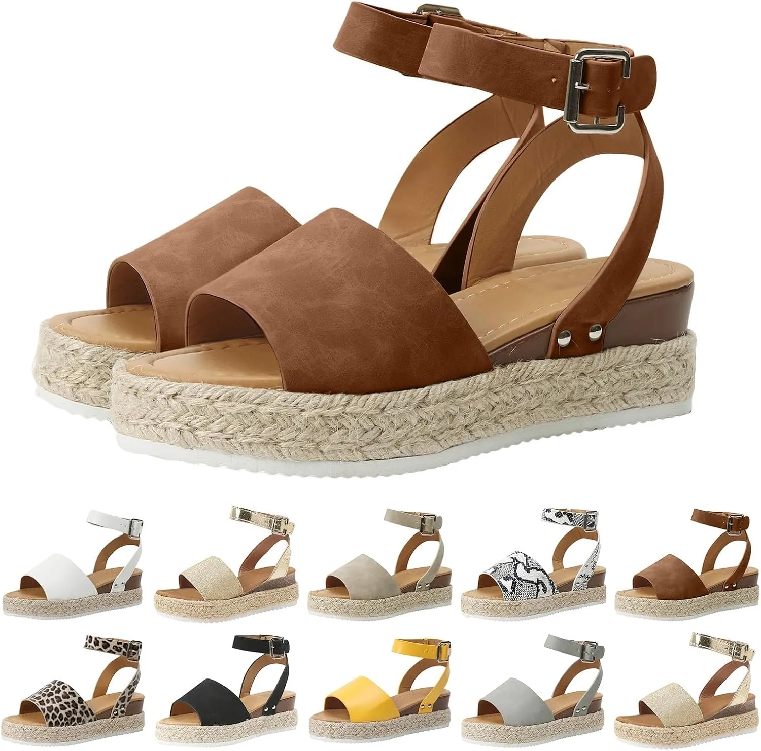 Fanyil Women's Comfy Orthotic Sandals,Fanyil Women's Ultra-Comfy Sandals,Women Wide Width Platform Wedges Dress Shoes