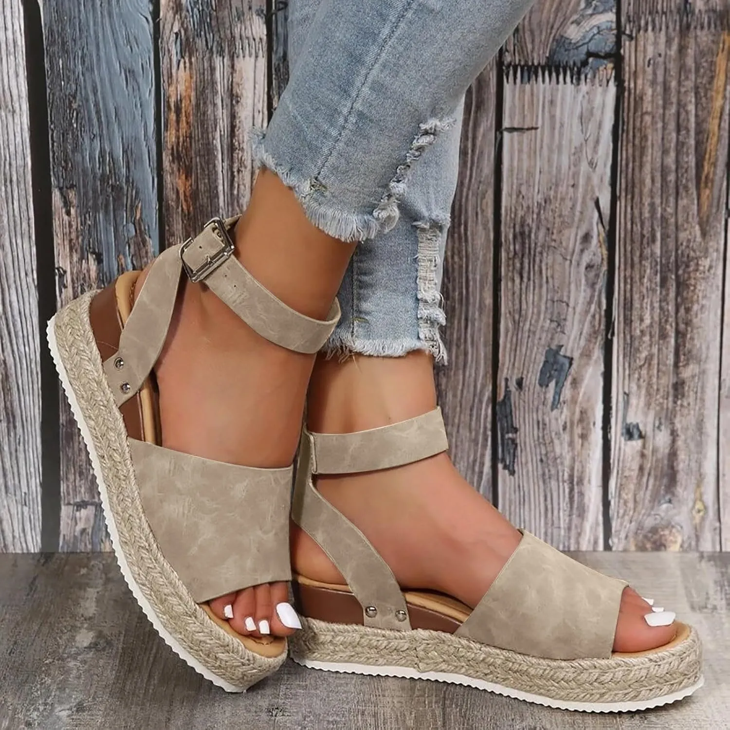 Fanyil Women's Comfy Orthotic Sandals,Fanyil Women's Ultra-Comfy Sandals,Women Wide Width Platform Wedges Dress Shoes