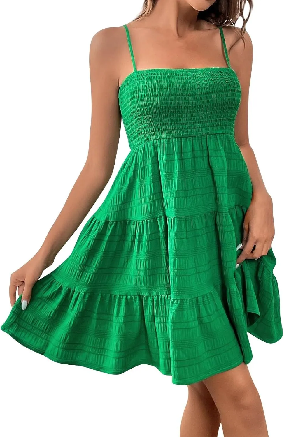 Febecool Summer Dresses for Women 2024 Mini Dress Women's Casual Summer Dress Sleeveless Sundress Tank Dresses Beach Dress
