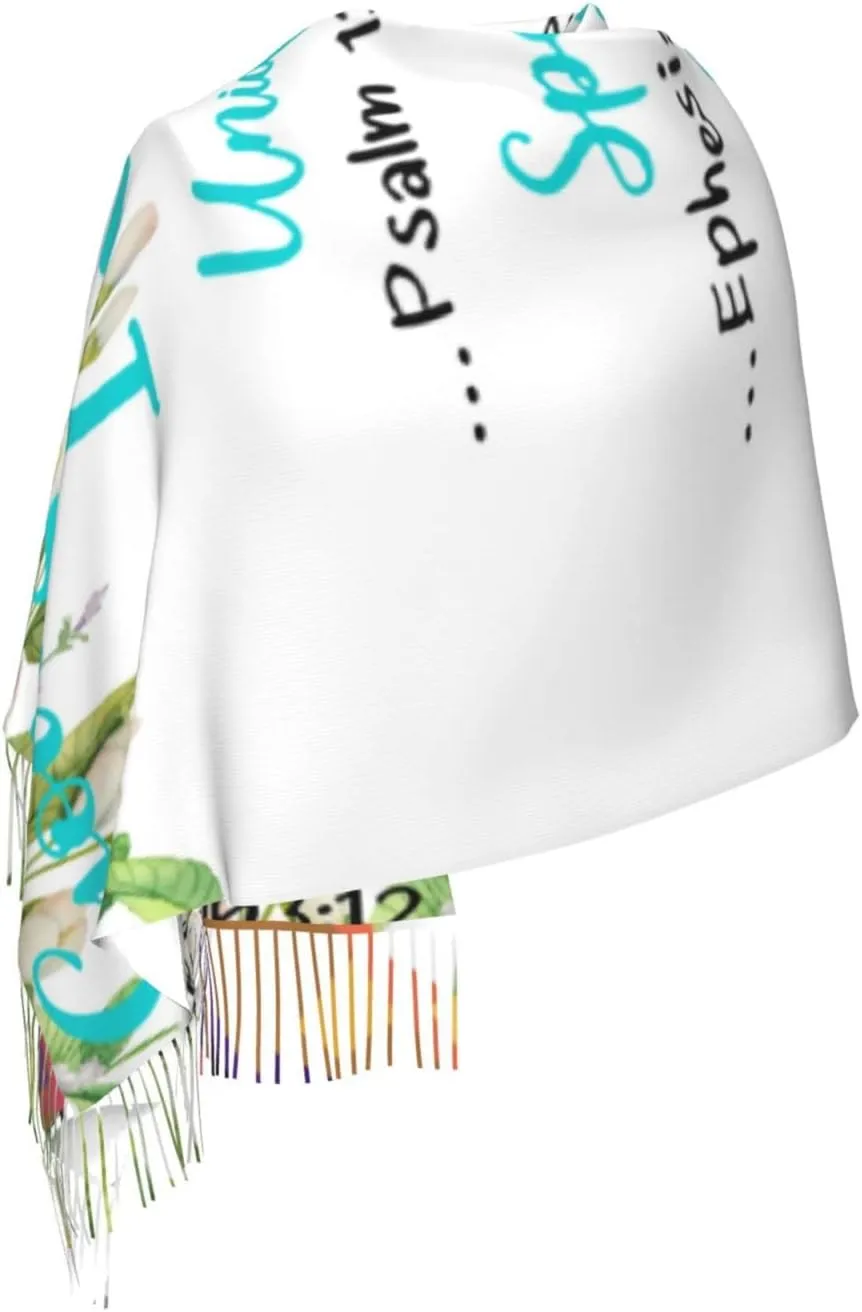 fringe Bible Verse God Says You Are Religious Christian Scripture Folded Hands In Prayer Wraps Scarves