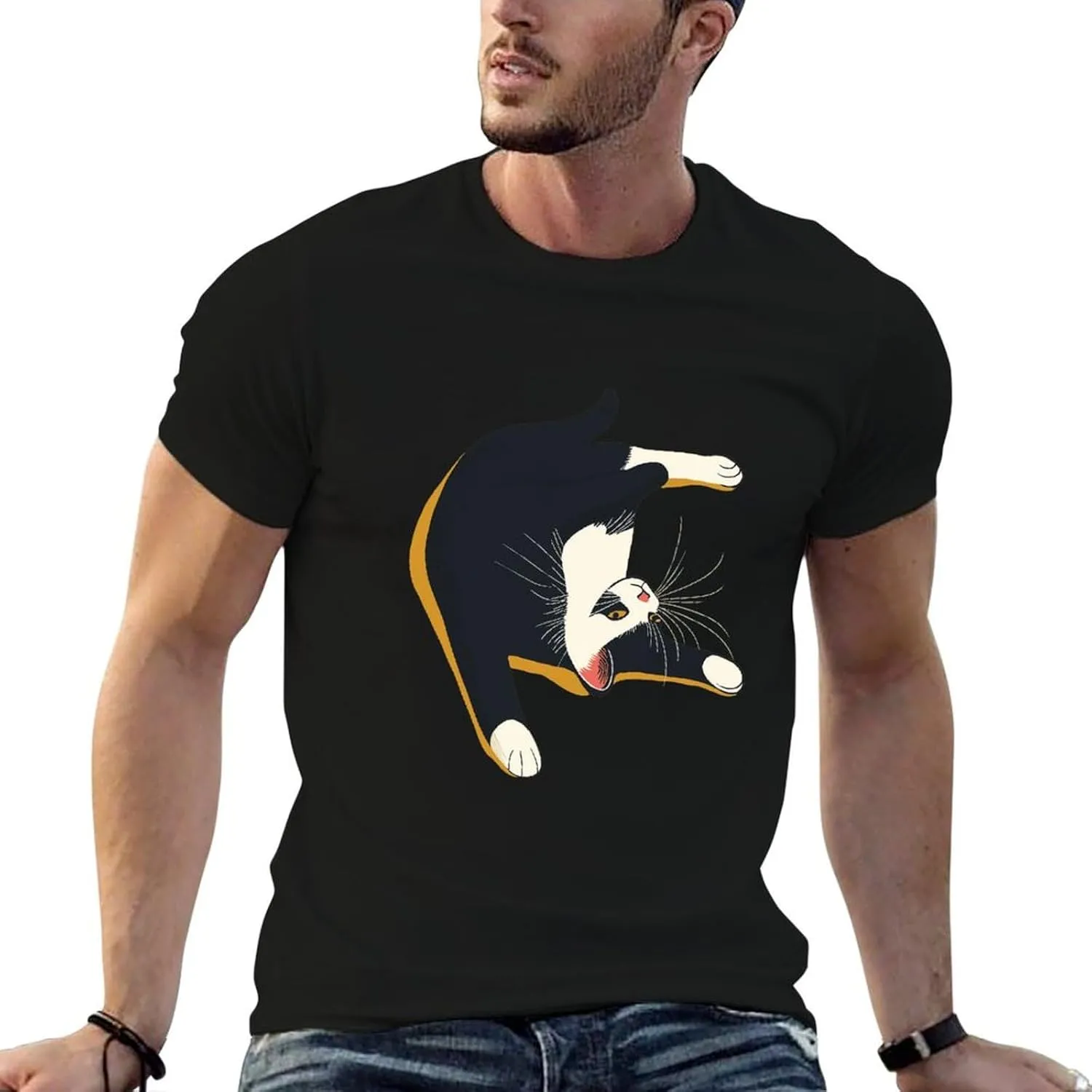 Funny Animal Print Tees Summer 2025 Fashion Shirts for Women Mens 100 Cotton Workout T-Shirt Unisex Couple Tees