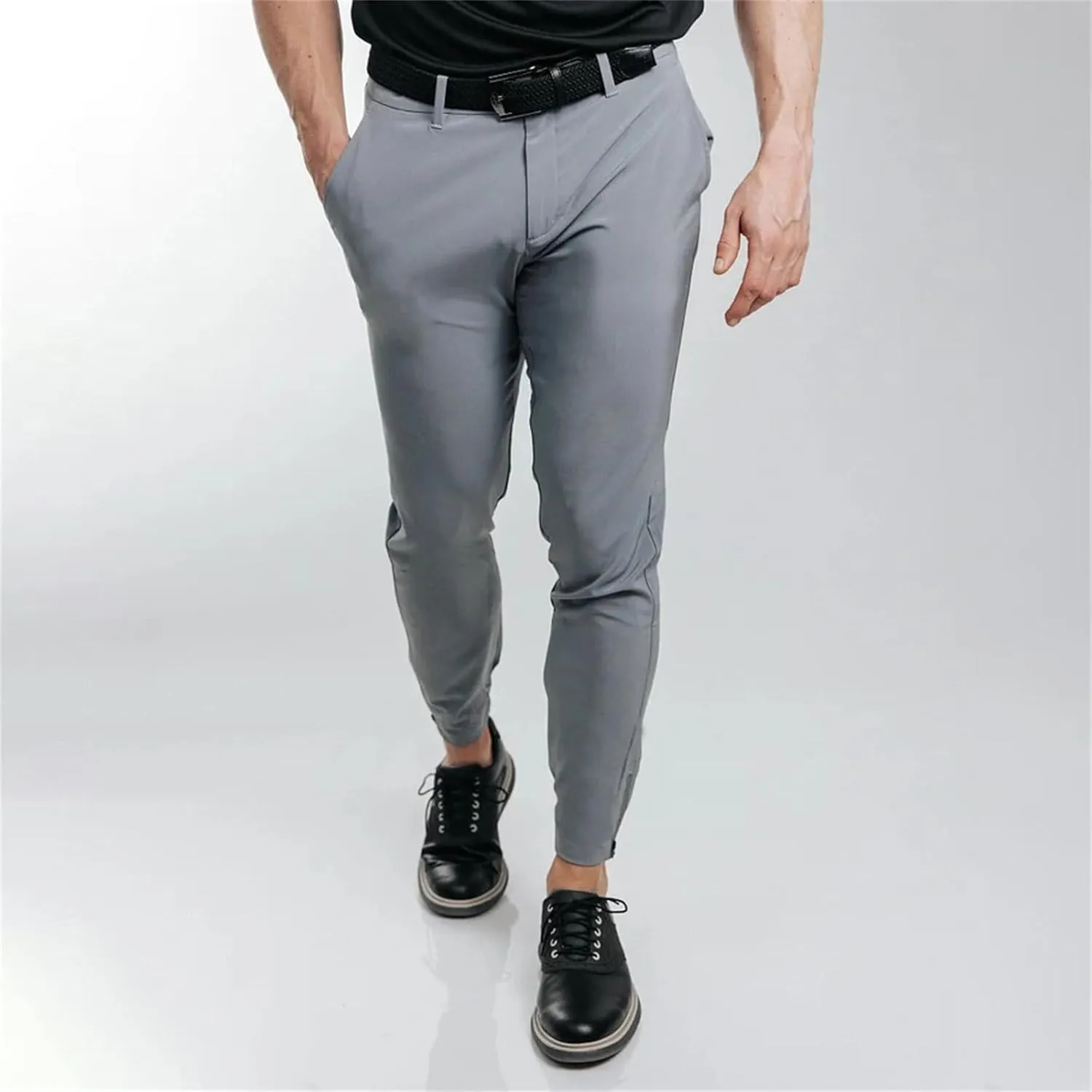 GIERIDUC Men's Cargo Fleece Jogger Sweatpant Mens Wrinkle Free Dress Pants Khaki Corduroy Pants Mens Mens Black Skinny Jeans