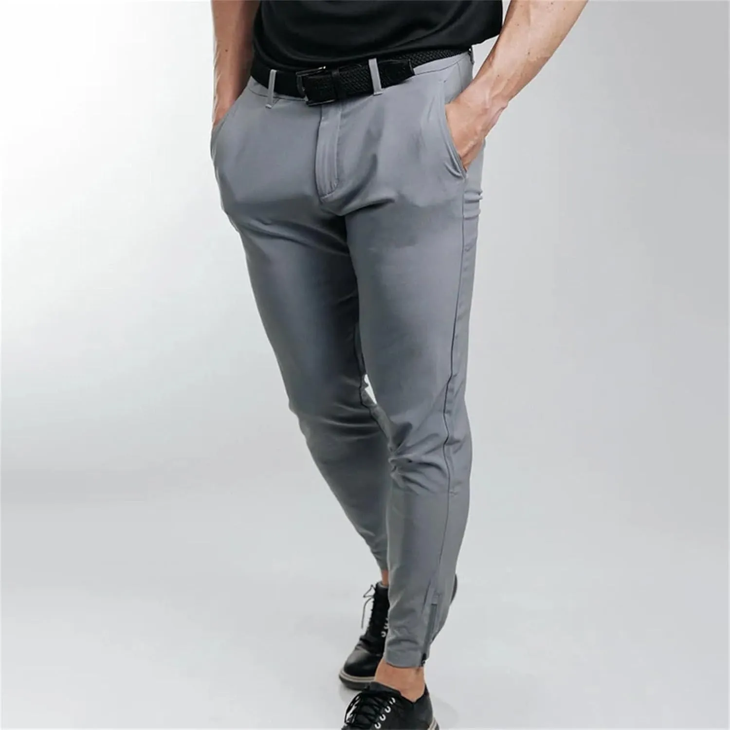 GIERIDUC Men's Cargo Fleece Jogger Sweatpant Mens Wrinkle Free Dress Pants Khaki Corduroy Pants Mens Mens Black Skinny Jeans