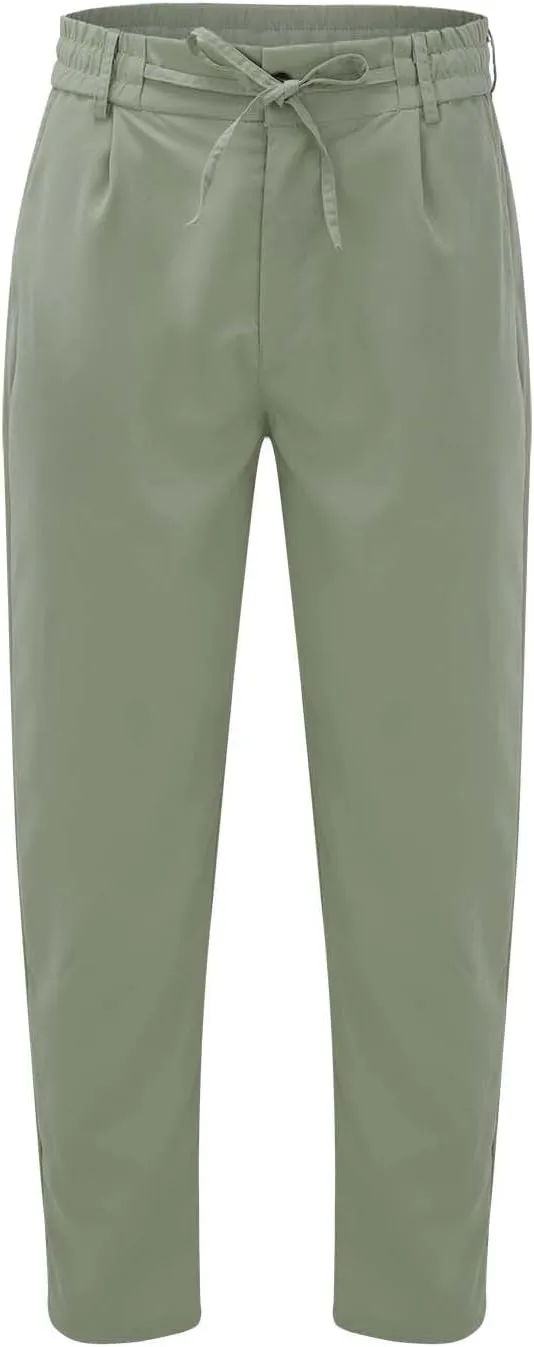 GIERIDUC Mens Casual Pants Relaxed Fit Husky Mens Elastic Waist Casual Mens Black Slim Fit Trousers Best Dress Pants for Men