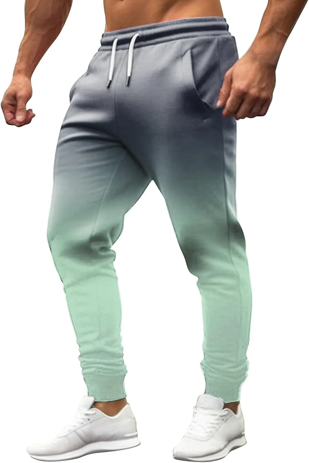 GIERIDUC Men's Linen Cotton Pants Men's Flat Front Relaxed Straight Pant Business Casual Men Chinos Black Sweatpants for Men