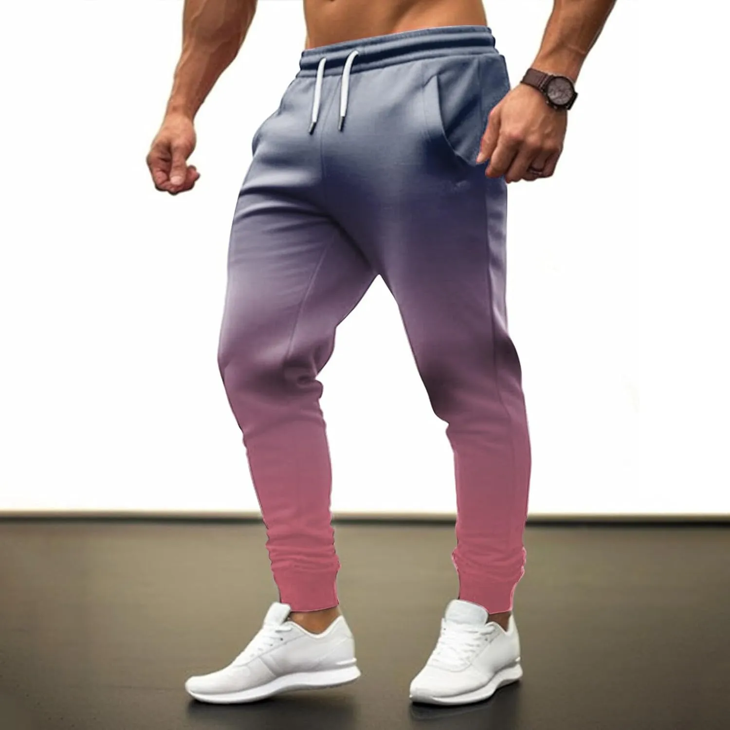 GIERIDUC Men's Linen Cotton Pants Men's Flat Front Relaxed Straight Pant Business Casual Men Chinos Black Sweatpants for Men