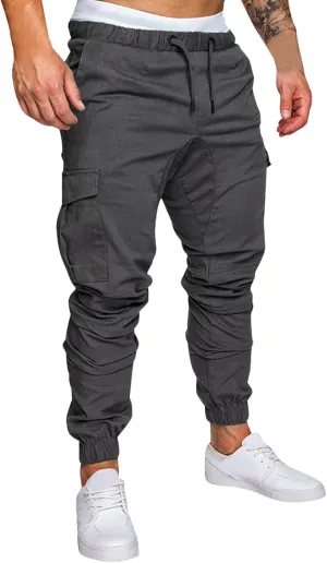 GIERIDUC Straight Leg Cargo Pants for Mens Gymnastics Equipment for Men Workout Clothes for Men Gym Men's Cotton Sweatpants