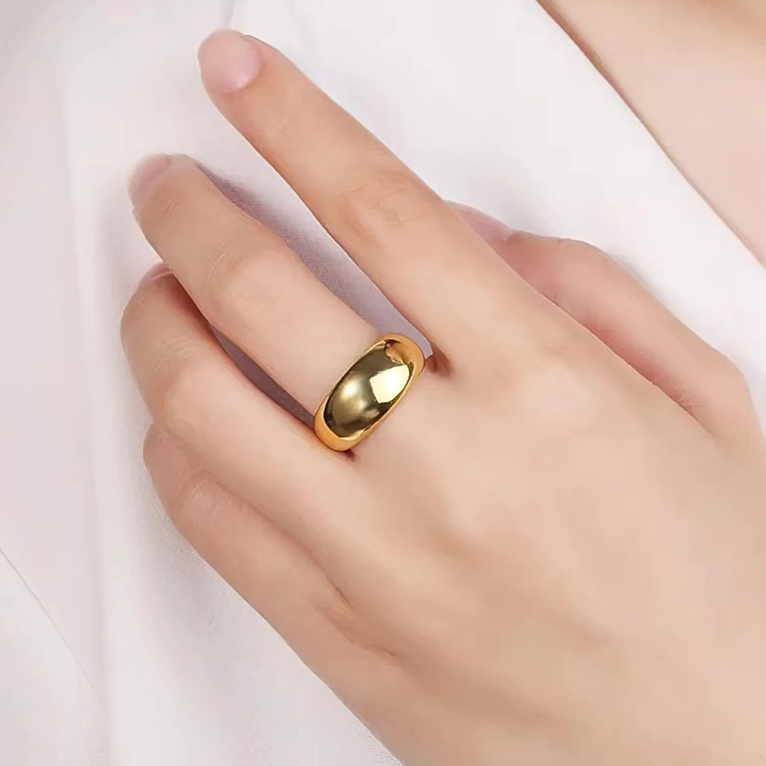 Gold-Plated 925 Sterling Silver Rings for Women, Adjustable, Hypoallergenic Jewelry, Minimalist Cocktail Rings, Bold Bar & Asymmetric Designs, Gift for Birthdays, Mother's Day and Special Occasions