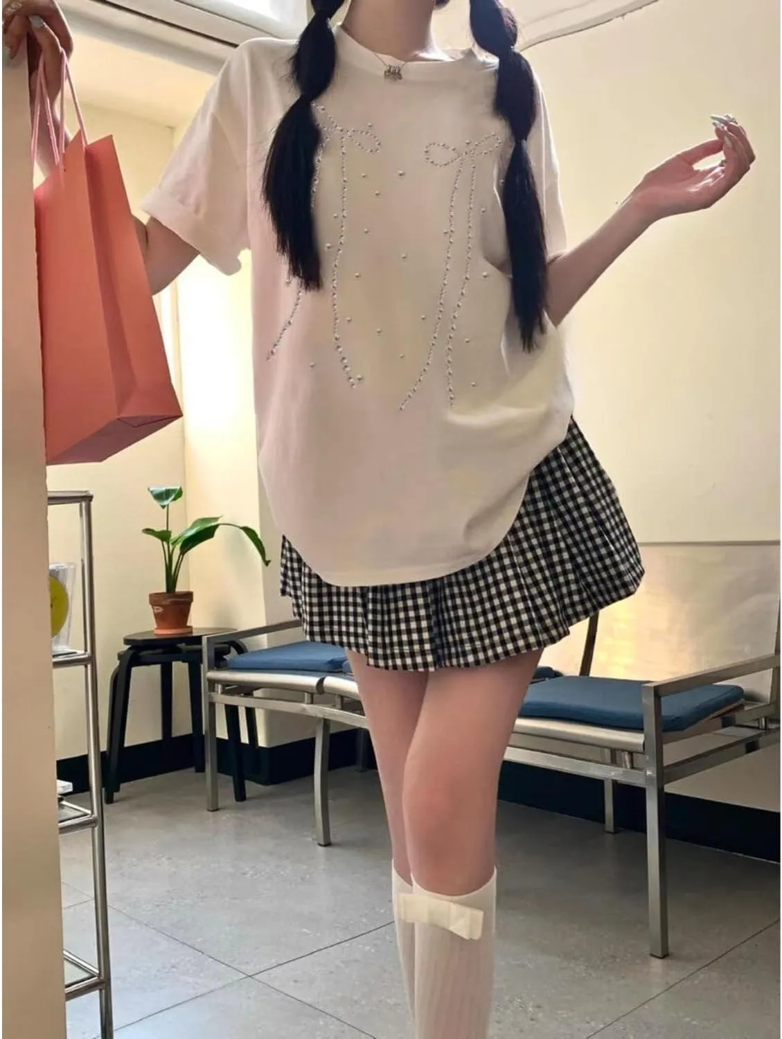 Graphic Tees Y2k for Women Men Baggy Star Shirt Grunge Summer Casual Tops Goth Embroidery Oversized Aesthetic Clothes