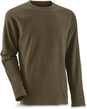 Guide Gear Men's Heavyweight Crew Neck Fleece Sweater Base Layer Moisture-Wicking Top