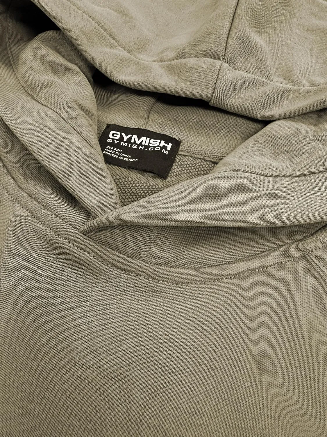 Gymish Lifestyle Oversized Short-Sleeve Hoodie Casual Streetwear Pullover for Men & Women