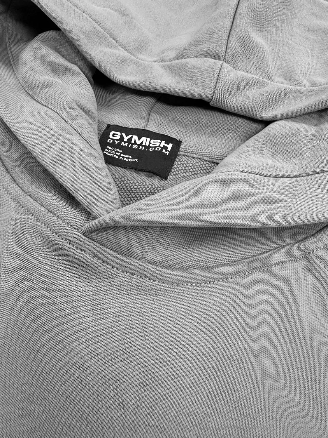 Gymish Lifestyle Oversized Short-Sleeve Hoodie Casual Streetwear Pullover for Men & Women