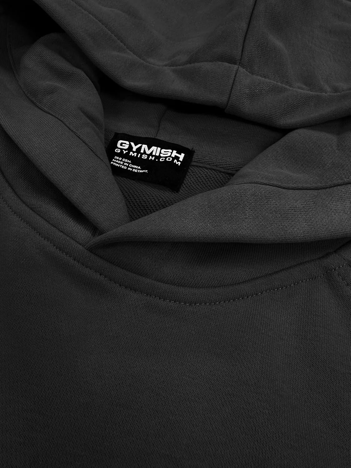 Gymish Lifestyle Oversized Short-Sleeve Hoodie Casual Streetwear Pullover for Men & Women