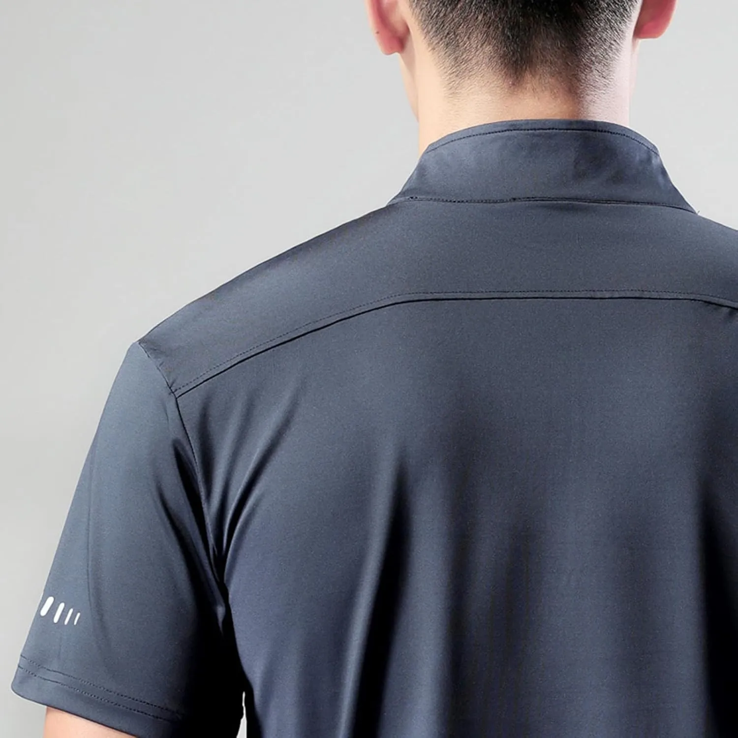 Half Zip Shirts Men Quick Dry Workout T Shirts Short Sleeve Golf Tee Shirts Plus Size Running Tee Tops Casual Shirt