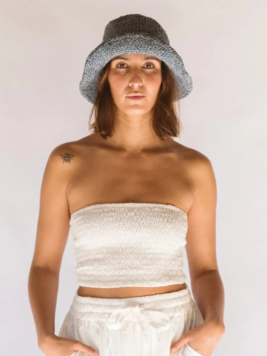 Hand-woven Hemp Hats from Hobo and Hatch - Peggie Bucket Hat Denim