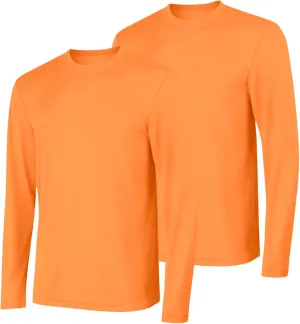Hanes Sport Men's Long-Sleeve T-Shirt Pack, Cool DRI Moisture-Wicking Performance T-Shirts, Performance Tee, 2-Pack